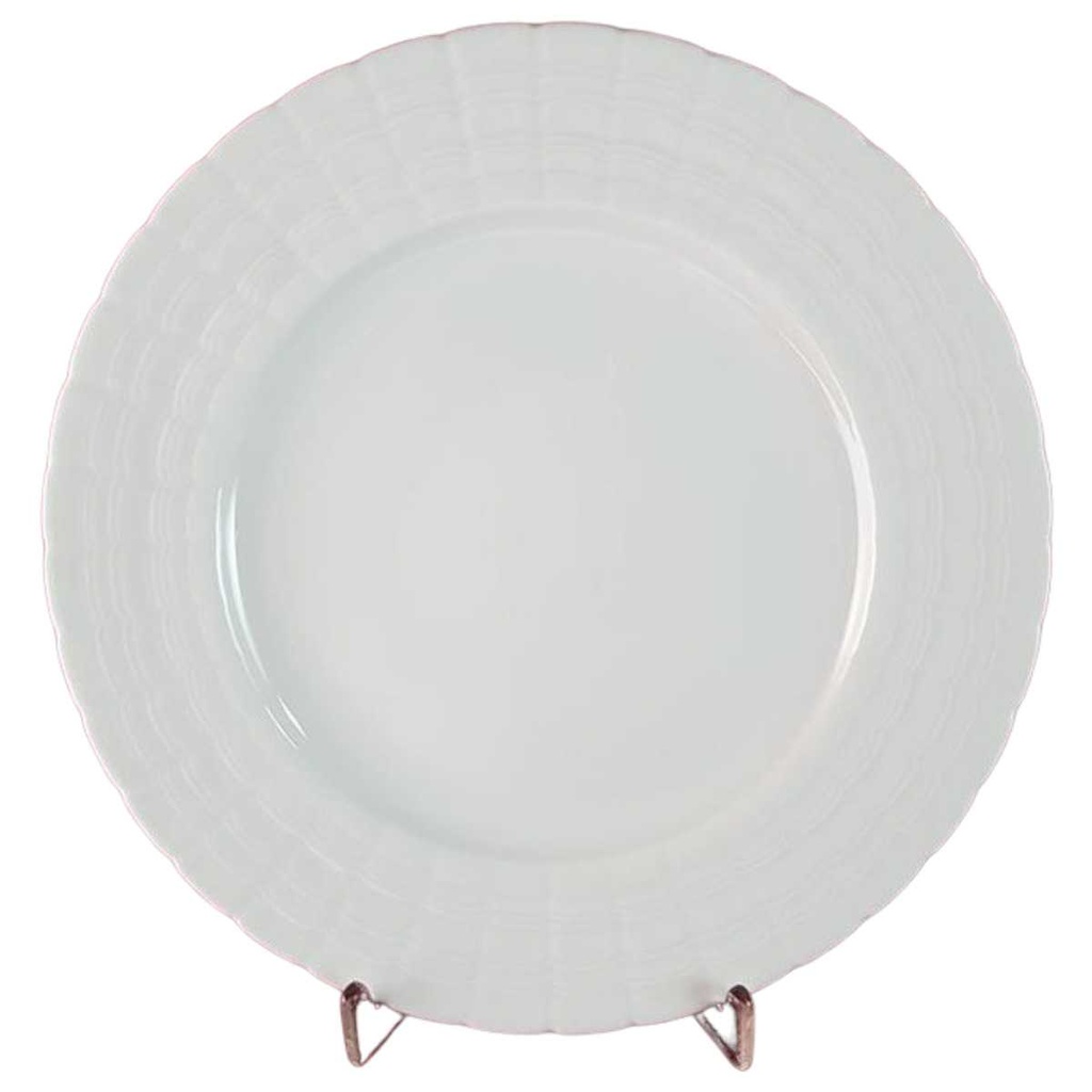 Kuchenteller Dessertteller Frühstücksteller 20 cm Hutschenreuther Lucina Weiß gebraucht - gut