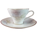 Untertasse Kaffeetasse mit Tasse & Edelstein Bavaria Wakefield Muster gebraucht - gut