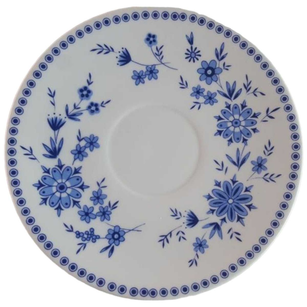 [45815570] Untertasse für Kaffee 14,2 cm Seltmann Weiden Doris Bayerisch Blau