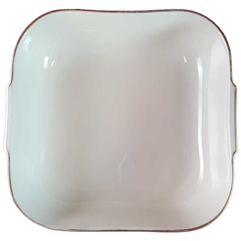 [45815578] Schüssel Servierschüssel mit Griffen Goldrand Rosenthal Helena Beige gebraucht - gut