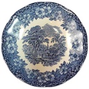 Salatschale 16,6 cm Enoch Wedgwood Woodland Blau gebraucht - gut
