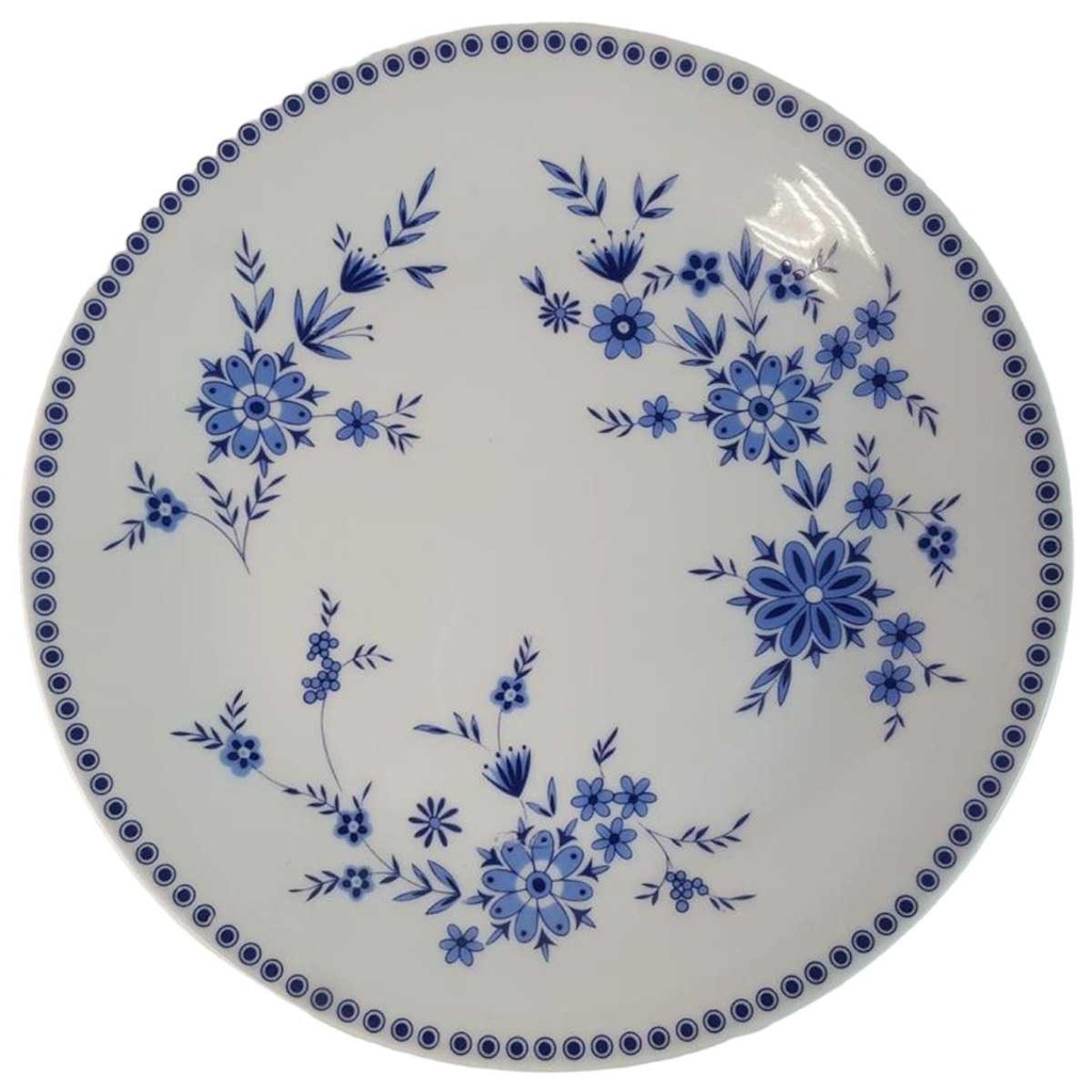 Kuchenteller 19,3 cm Seltmann Weiden Doris Bayerisch Blau gebraucht - sehr gut