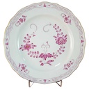 Kuchenteller Dessertteller 20,3 cm Meissen Neuer Ausschnitt Indische Malerei Purpur II. Wahl gebraucht - sehr gut