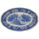 Servierplatte Speiseplatte Fleischplatte 25,5x16,8 cm Villeroy & Boch Burgenland Blau gebraucht - akzeptabel