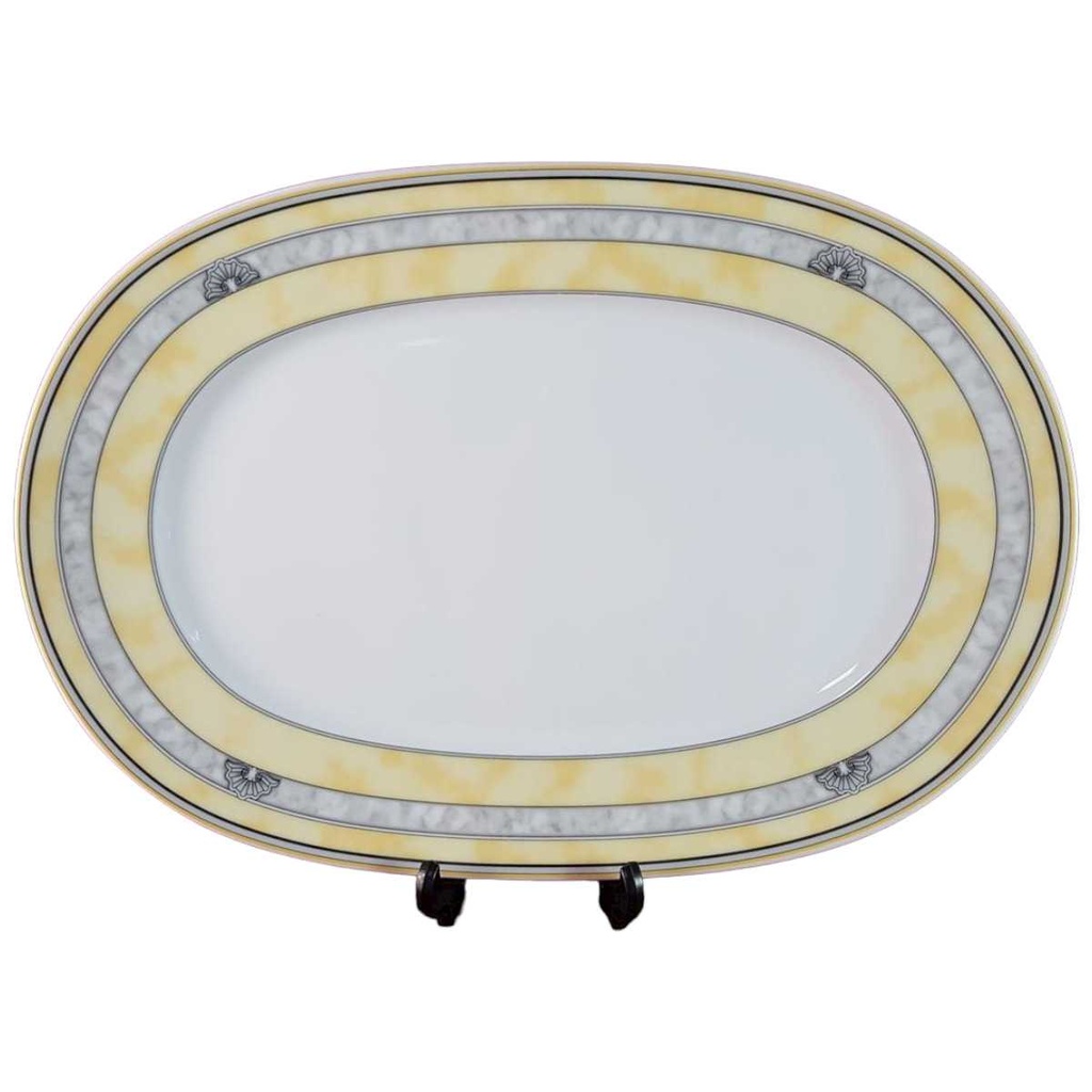 [45815650] Servierplatte 31,4x21,5 cm Tirschenreuth Diplomat Bouquet gebraucht - gut