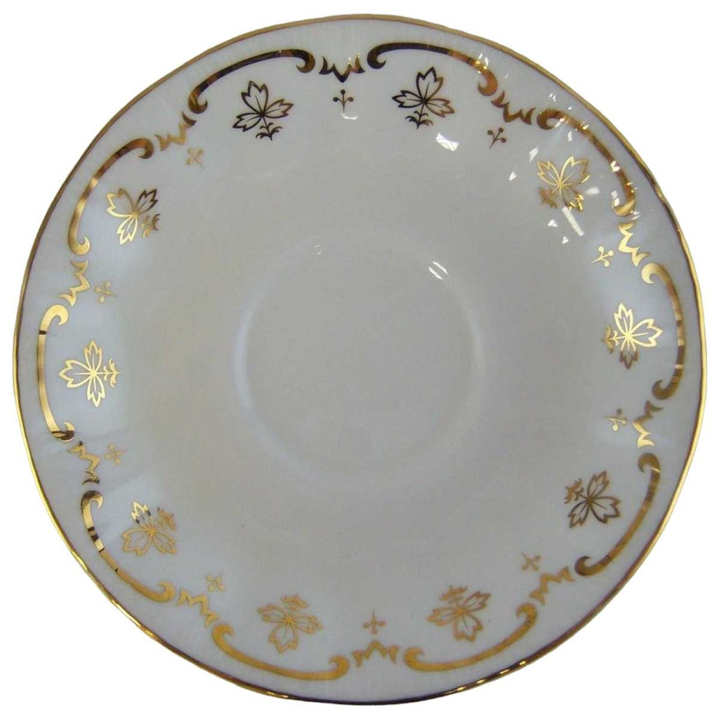 [4581566] Untertasse für Kaffee Goldrand Golddekor 13,8 cm Royal Osborne gebraucht - sehr gut