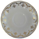 Untertasse für Kaffee Goldrand Golddekor 13,8 cm Royal Osborne gebraucht - sehr gut