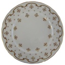 Kuchenteller Dessertteller Frühstücksteller Golddekor 20,3 cm Royal Osborne gebraucht - gut