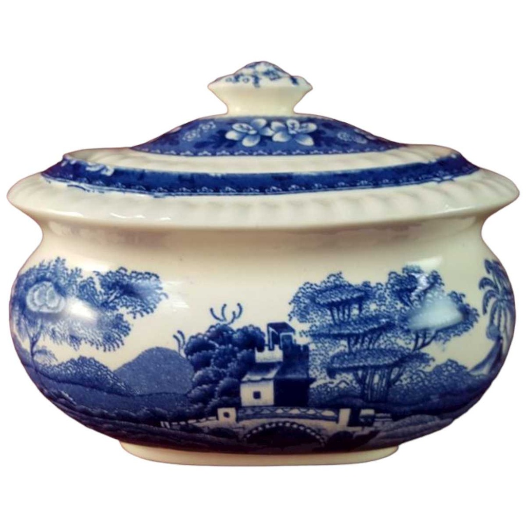 [45815684] Zuckerdose Spode Copeland Blue Tower gebraucht - gut