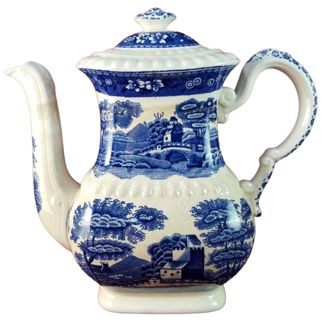 [45815690] Kaffeekanne Kanne 0,8 L Spode Copeland Blue Tower gebraucht - akzeptabel