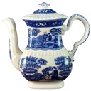 Kaffeekanne Kanne 0,8 L Spode Copeland Blue Tower gebraucht - akzeptabel
