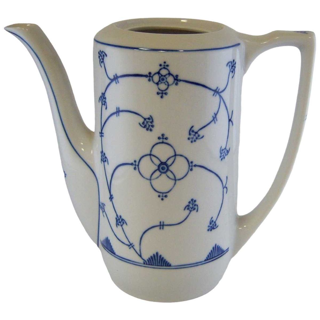 Kaffeekanne Kanne ohne Deckel 1,3 L Jaeger & Co Indisch Blau Strohblume Original Saks gebraucht - sehr gut