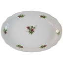 Servierplatte Speiseplatte Fleischplatte Steakplatte 32x22 cm Seltmann Weiden Wien Moosrose 26477 gebraucht - akzeptabel