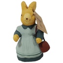 Gilde Handwerk Papier Figur Skulptur Tischdekoration Osterhase Osterdeko 13,4 cm