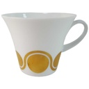 Kaffeetasse Tasse Golddekor Hutschenreuther weiß braun gebraucht - sehr gut