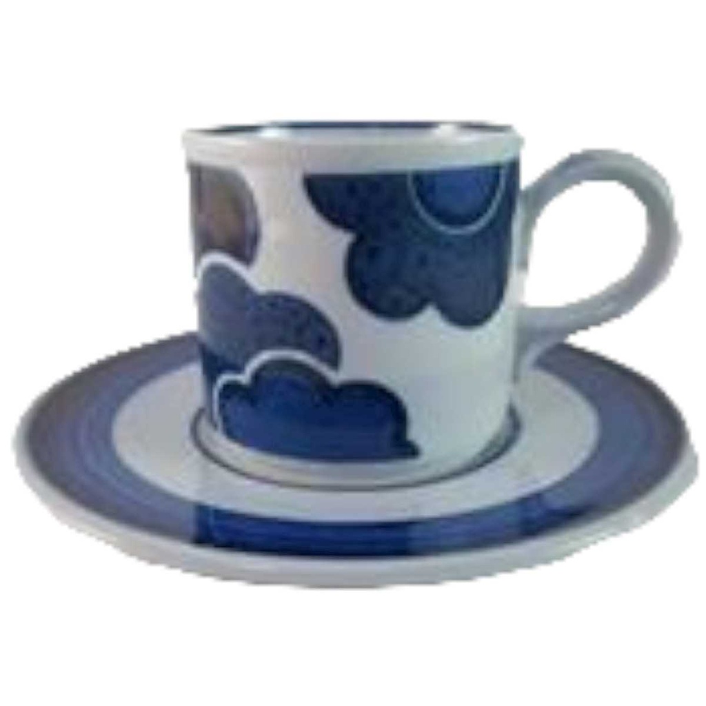 Kaffeetasse mit Untertasse Tasse Villeroy & Boch Blue Cloud gebraucht - gut