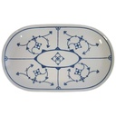 Fleischplatte 33x20 cm Jaeger & Co Indisch Blau Strohblume Original Saks gebraucht - gut