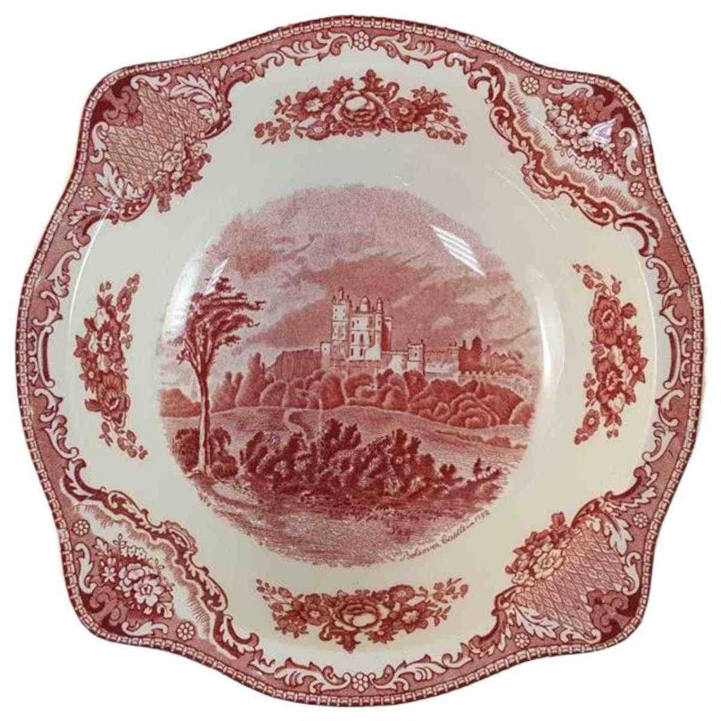 [45815787-1] Schüssel Servierschüssel Johnson Bros Old Britain Castles Rot gebraucht - sehr gut