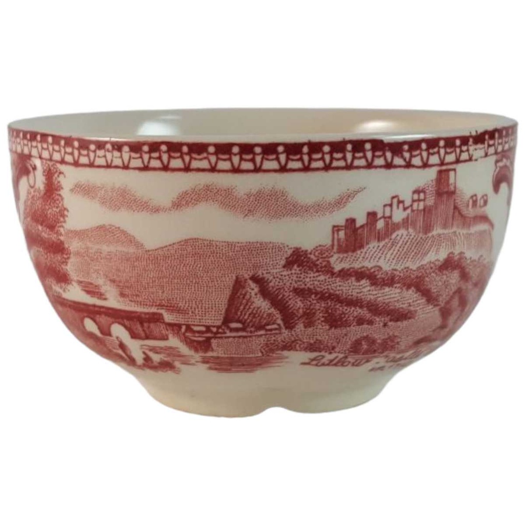 Dipschale 8 cm Johnson Bros Old Britain Castles Rot gebraucht - gut