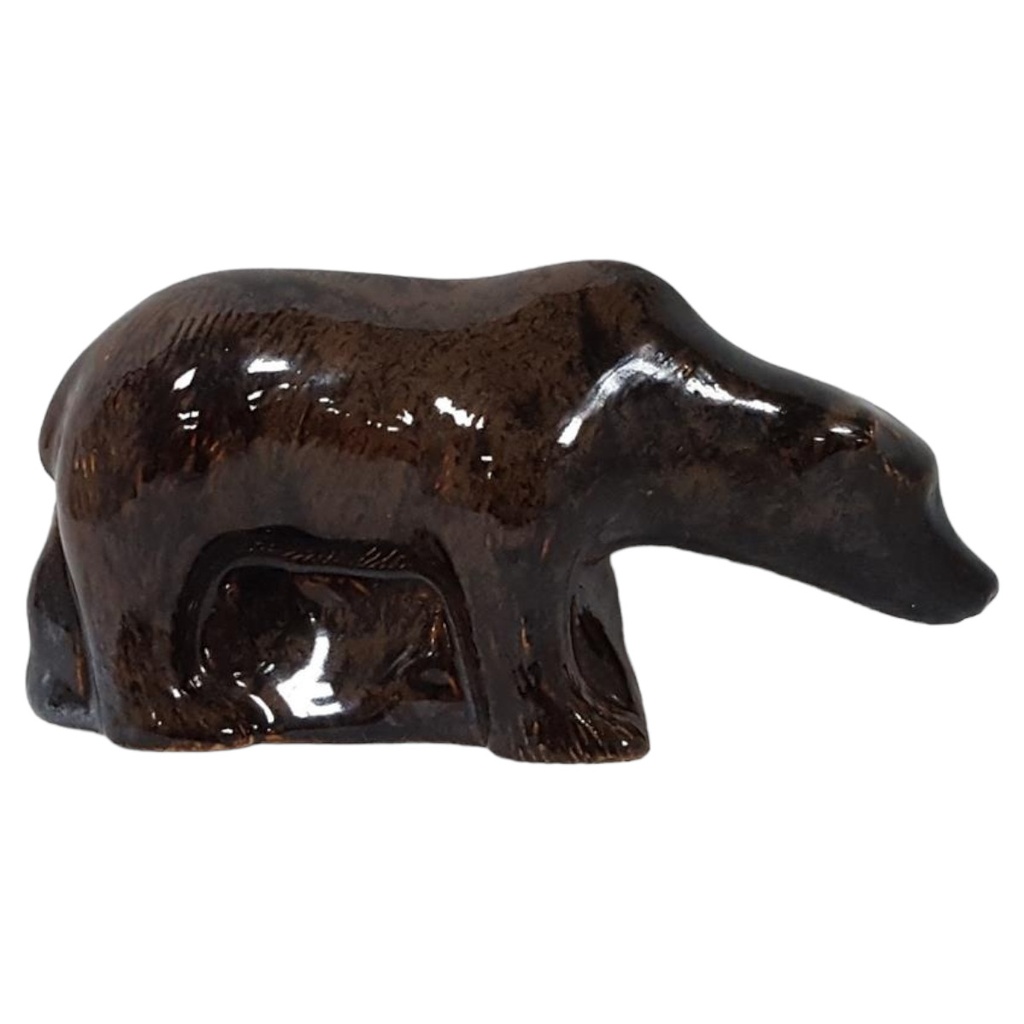 [45815808] Bär Figur Porzellan L 14 cm