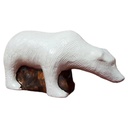 Bär Figur Porzellan Deko L 13,8 cm