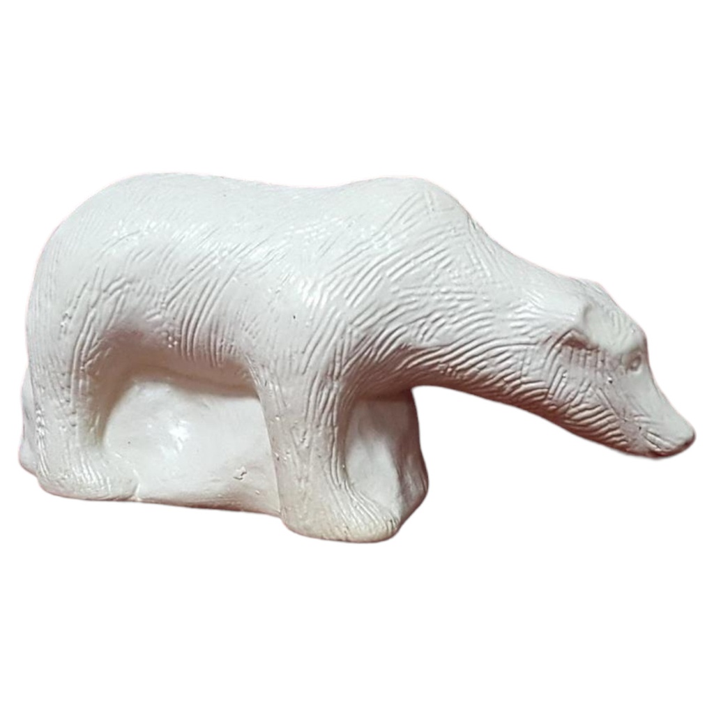 Bär Figur Porzellan Deko L 13,5 cm