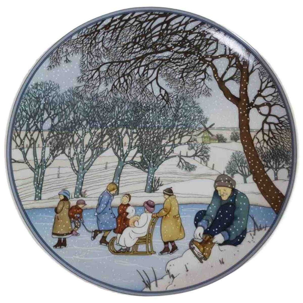 Wandteller Villeroy & Boch Heinrich Deutsche Krebshilfe Winter gebraucht - gut