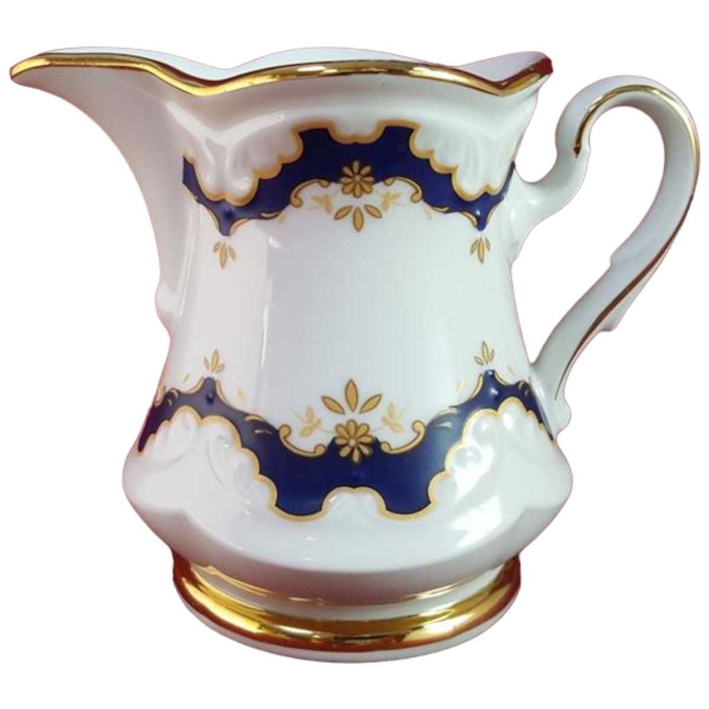 Milchkännchen Golddekor Winterling Marktleuthen Kobaltblau Blau gebraucht - gut