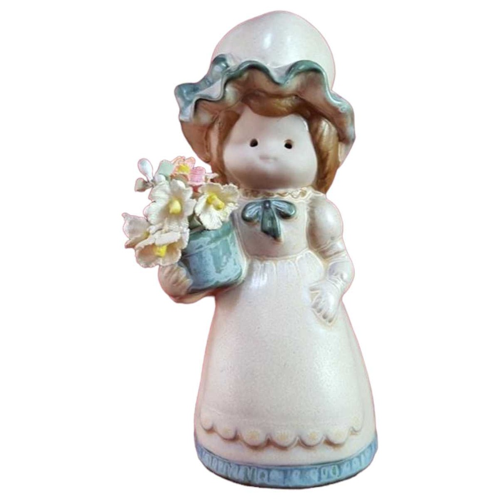 [45815862] Figur Handarbeit Einzelteile Achatit Mädchen mit Blumen gebraucht - gut