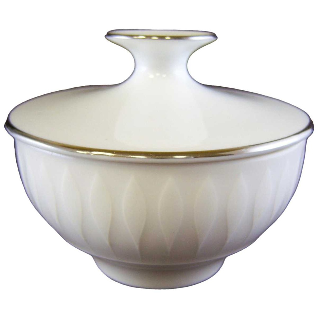[4581592] Zuckerdose Thomas Porzellan Lanzette Platinrand gebraucht - sehr gut