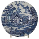 Suppenteller 23,5 cm Luneville France English Style Blau gebraucht - gut