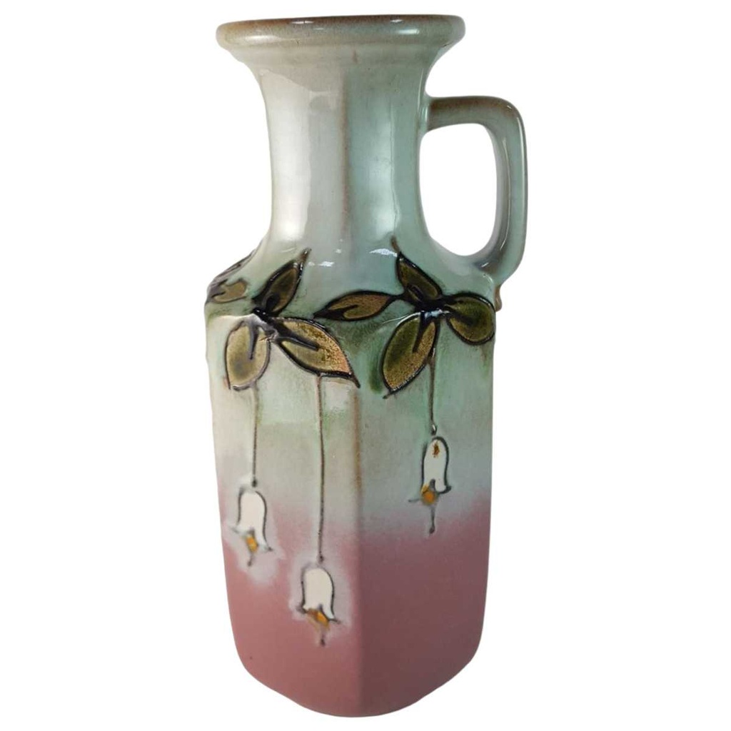 [45815949] Henkelvase Dekorative Vase 28,5 cm Scheurich Blumen gebraucht - gut