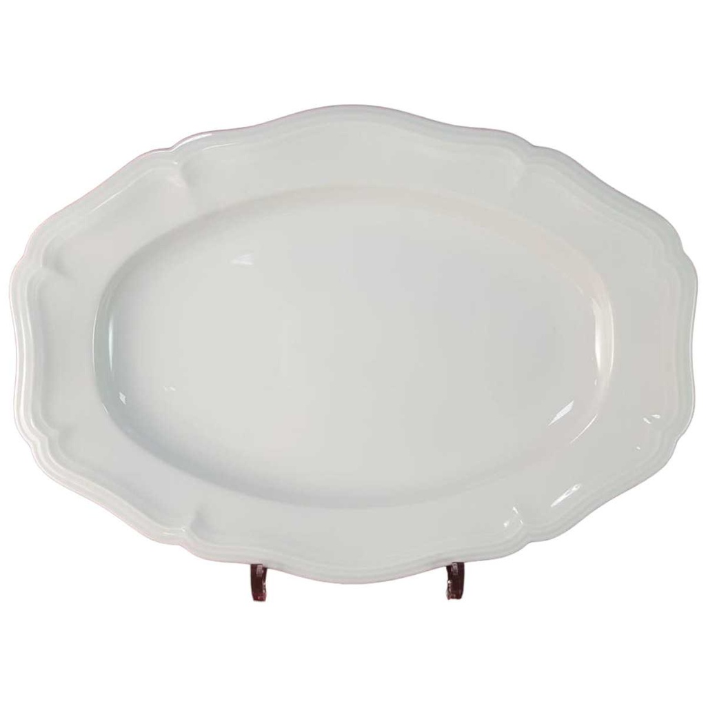 [45815958] Servierplatte Speiseplatte Fleischplatte Steakplatte 35x25 cm Rosenthal Chippendale Weiß gebraucht - gut
