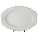 Servierplatte Speiseplatte Fleischplatte Steakplatte 35x25 cm Rosenthal Chippendale Weiß gebraucht - gut