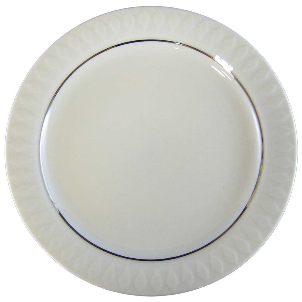 [4581598] Kuchenteller 18,9 cm Thomas Porzellan Lanzette Platinrand gebraucht - sehr gut