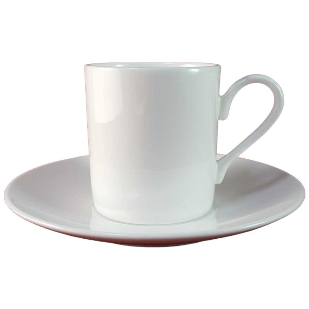[45816011] Tasse Espressotasse mit Untertasse Maxwell & Williams Cashmere Weiß gebraucht - sehr gut