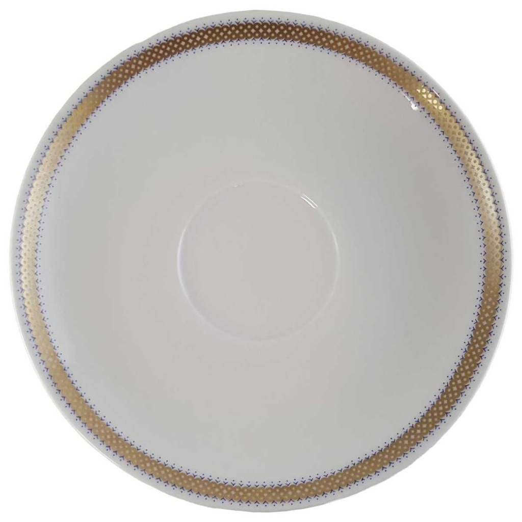 Untertasse Goldrand Eschenbach Alte Formen mit blau gebraucht - gut