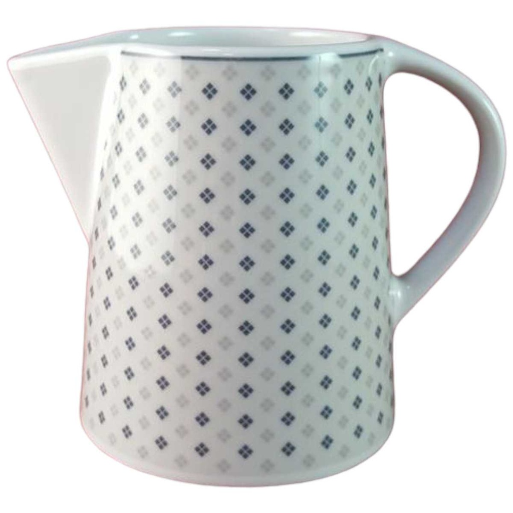 [45816100] Milchkännchen TCM Tchibo blau grau Rautendekor gebraucht - sehr gut