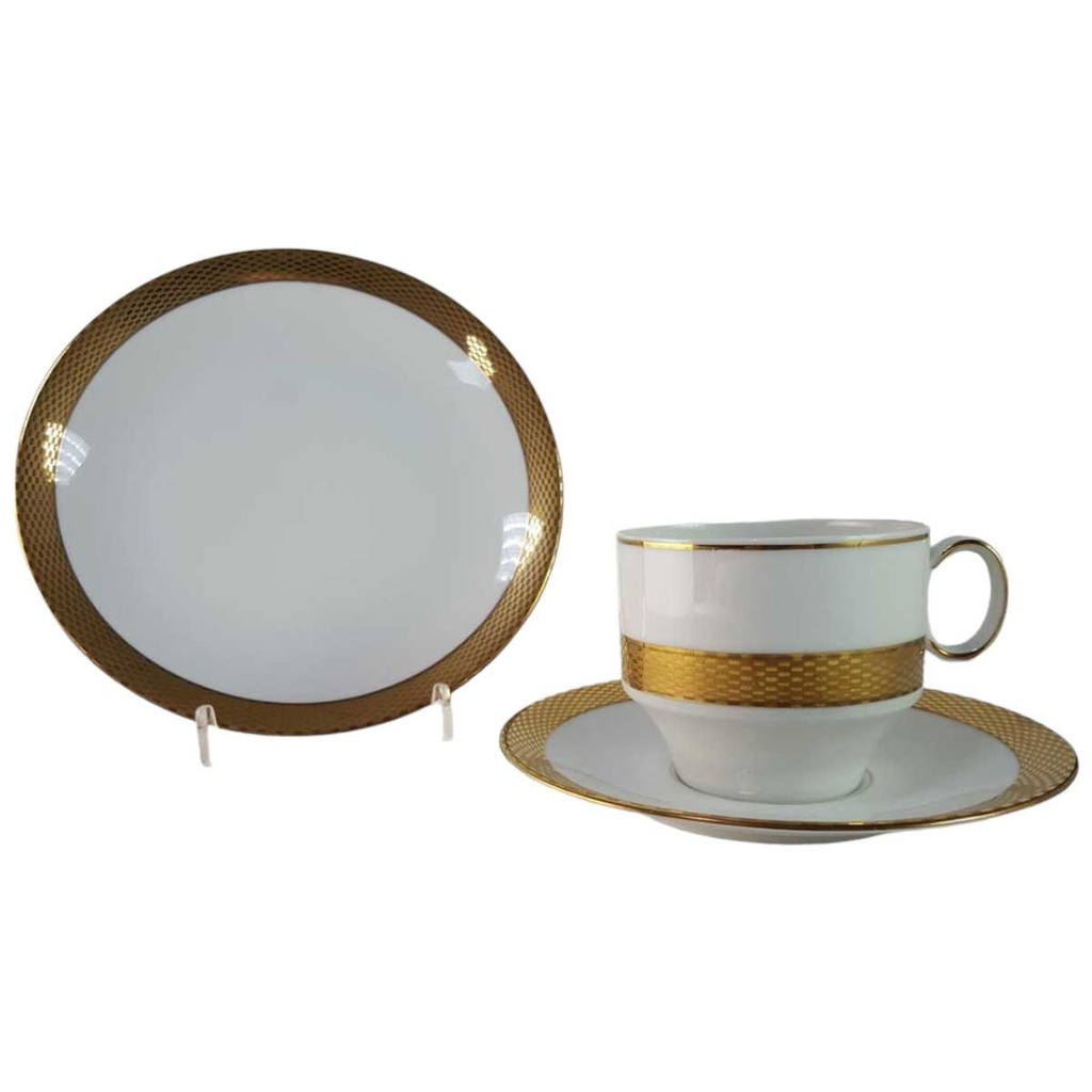 Kaffeetasse Kaffeegedeck Kaffeeset Komplett Golddekor 3tlg Kronester Bavaria 88 62 gebraucht - gut