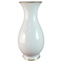 Vase Dekorative Goldrand 22 cm Fürstenberg Einzelteile Sonstige Weiß gebraucht - akzeptabel