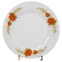 Kuchenteller Dessertteller Frühstücksteller 20 cm Winterling Kirchenlamitz Rillenrelief Orange Blume gebraucht - akzeptabel