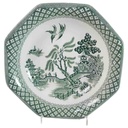Schale 20,7 cm J & G Meakin England Royal Staffordshire Willow grün gebraucht - gut