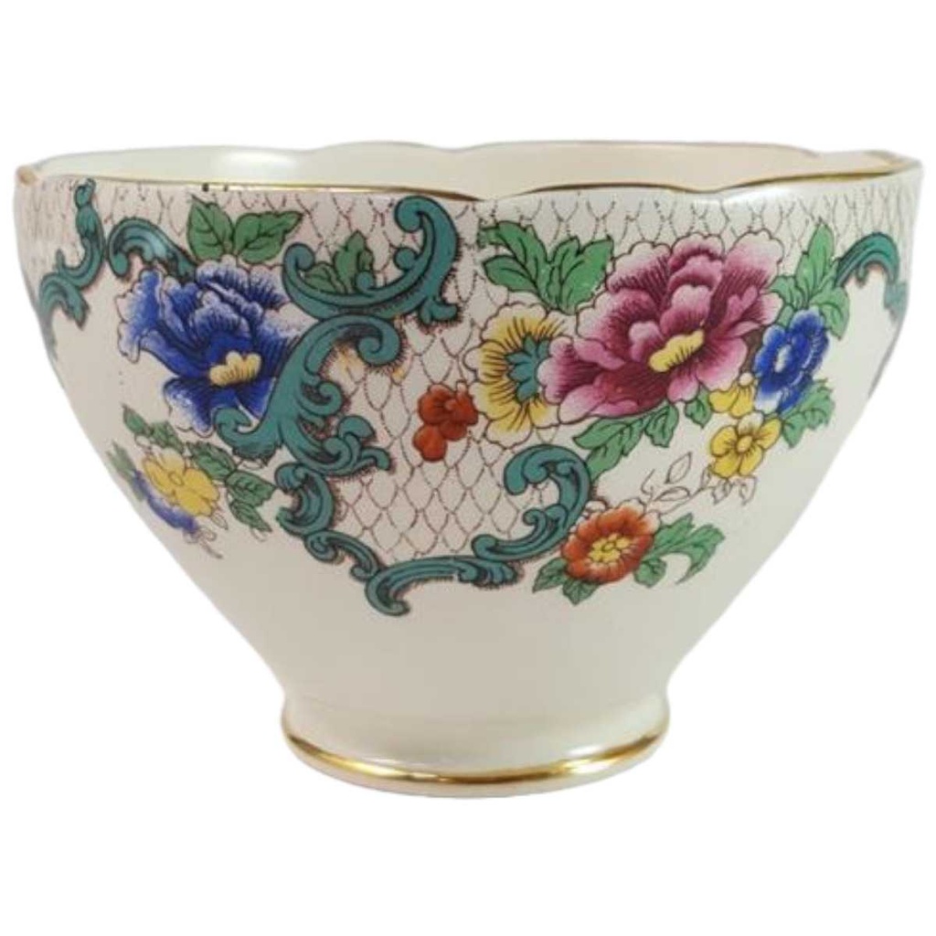 [45816239] Zuckerdose Zuckerschale Royal Cauldon Victoria gebraucht - akzeptabel