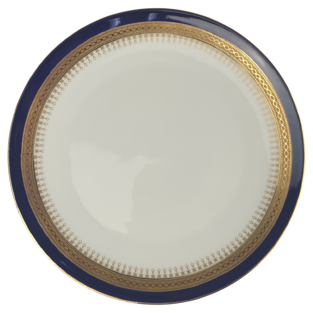[45816257] Kuchenteller Dessertteller 19,5 cm Winterling Kirchenlamitz Scharffeuer Echt Kobalt Diamant gebraucht - sehr gut