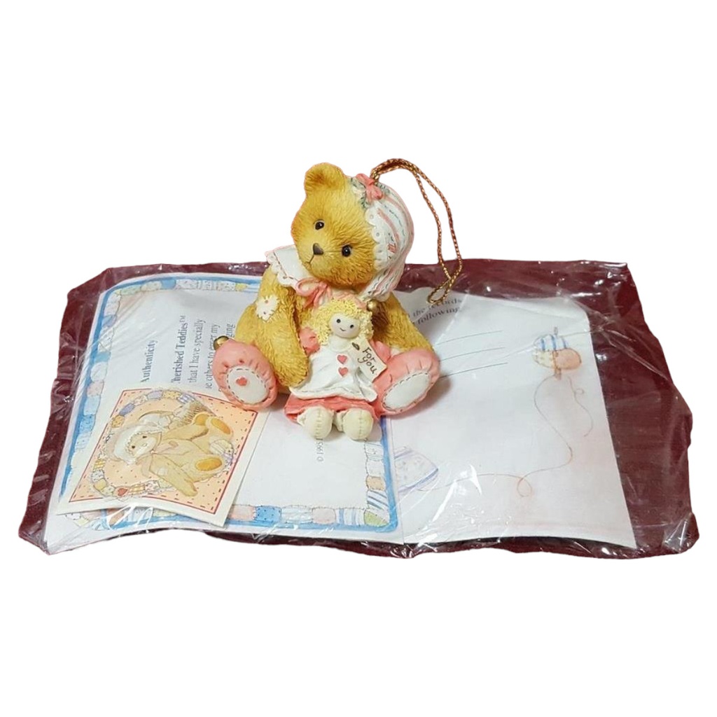 Figur mit OVP Cherished Teddies Girl Elf With Doll 1995 gebraucht - neuwertig