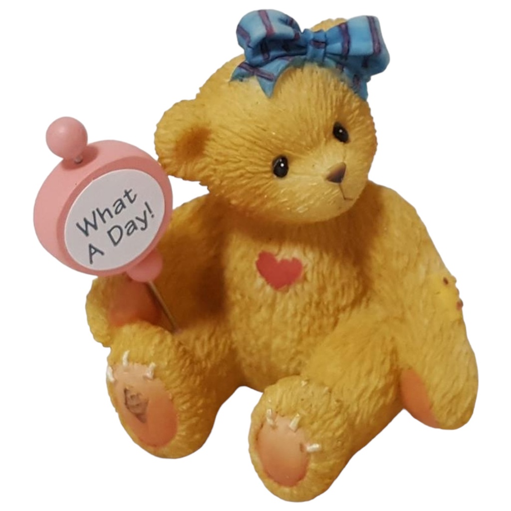 Figur mini mit OVP Cherished Teddies What's A Day Everything's OK Figurine 1997 gebraucht - neuwertig