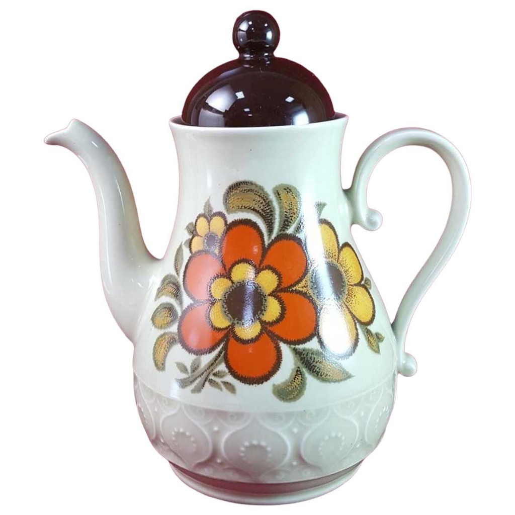 [45816270] Kaffeekanne Kanne 1,4 L Schirnding Bavaria Blumen gebraucht - gut