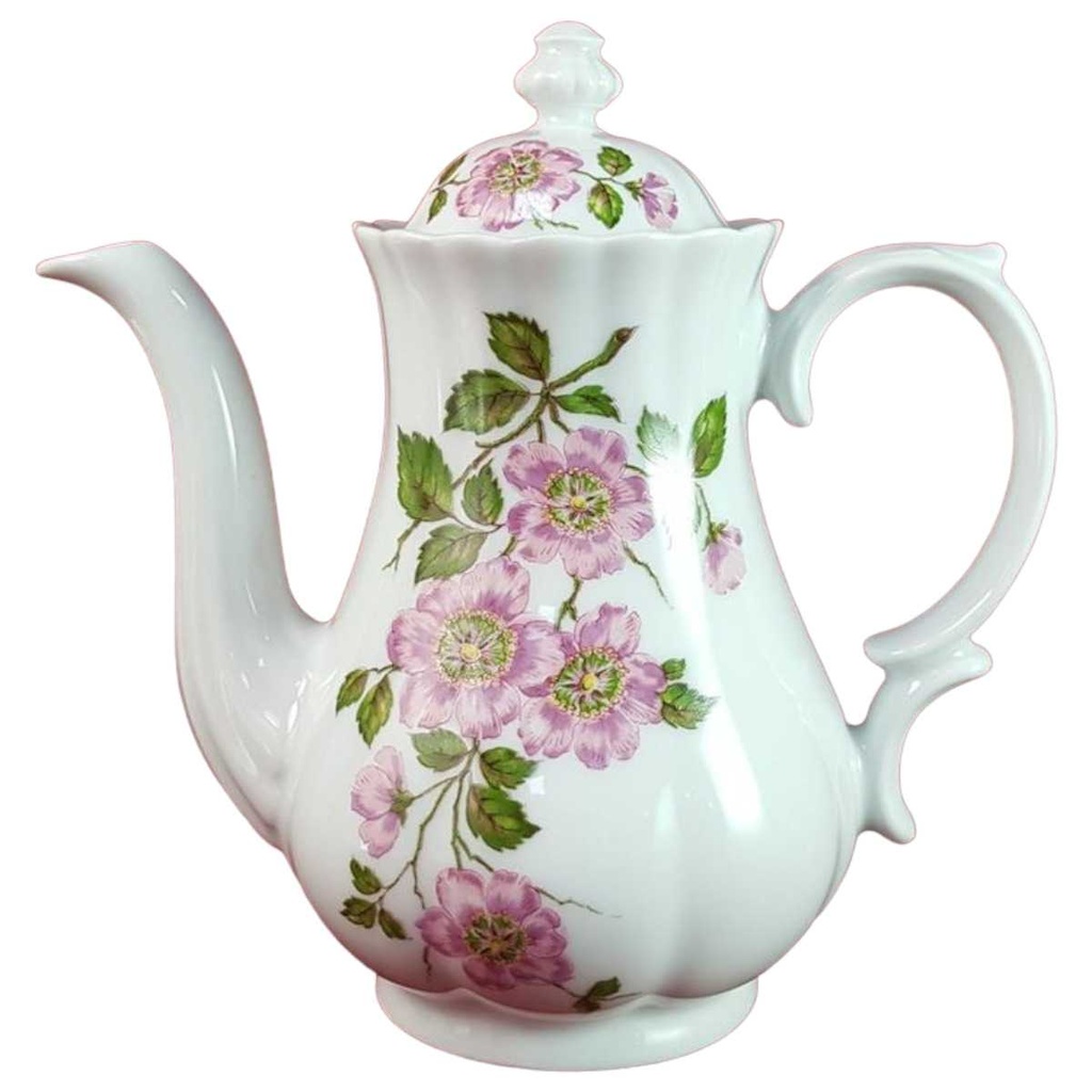 [45816274] Kaffeekanne Kanne 0,9 L Retsch Wunsiedel Violett Blumendekor Blumen gebraucht - sehr gut