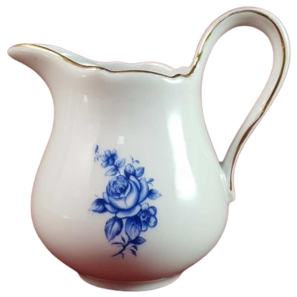 [45816286] Milchkännchen Goldrand Schaller blaue Blumendekor mit Blumen gebraucht - gut