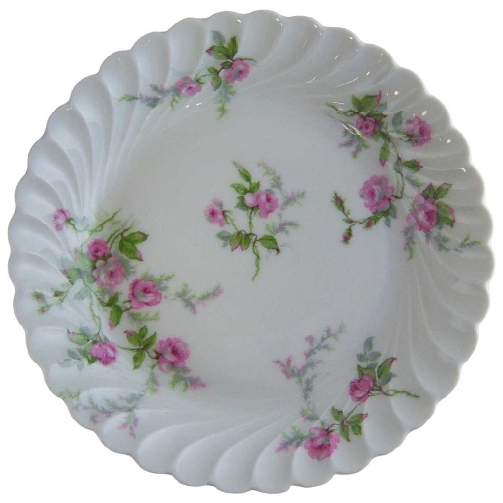[4581630] Gebäckschale Konfektschale 19 cm Haviland Limoges Torse Rosendekor gebraucht - sehr gut